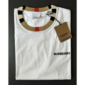 Burberry Jayson White Cotton T-shirt M (Oversized) 8078115 NWT $370